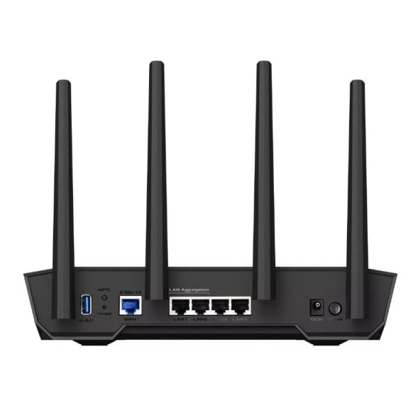 ASUS TUF-AX4200 draadloze router Gigabit Ethernet Dual-band (2.4 GHz / 5 GHz) Zwart (90IG07Q0-MU9100)