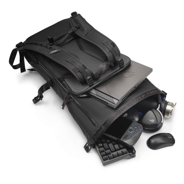 ASUS ROG Slash Backpack 4.0 45,7 cm (18") Rugzak Zwart (90XB09X0-BBP000)