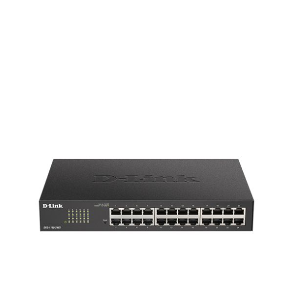 D-Link DGS-1100-24V2 netwerk-switch Managed L2 Gigabit Ethernet (10/100/1000) 1U Zwart (DGS-1100-24V2)