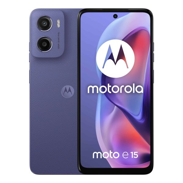 Motorola moto e15 16,9 cm (6.67") Dual SIM Android 14 Go edition 4G USB Type-C 2 GB 64 GB 5200 mAh Lavendel (PB6S0003PL)