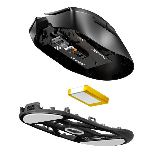 be quiet! Dark Perk Ergo muis Gamen Rechtshandig RF Wireless + USB Type-C Optisch 32000 DPI (BM007) be quiet! Dark Perk Ergo muis Gamen Rechtshandig RF Wireless + USB Type-C Optisch 32000 DPI (BM007)