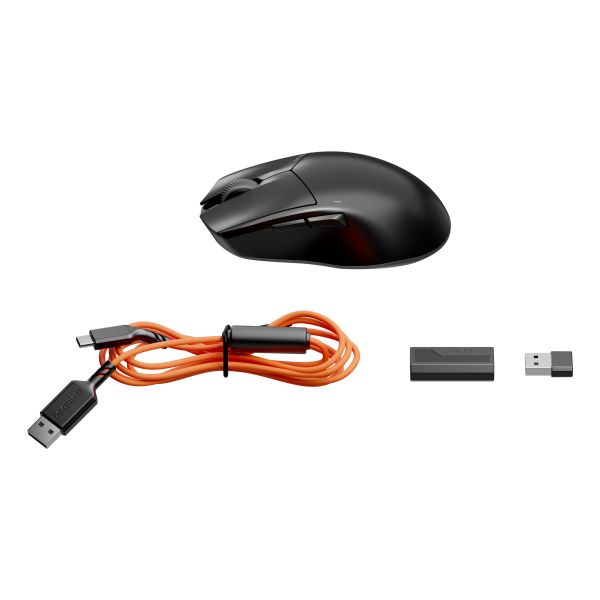 be quiet! Dark Perk Ergo muis Gamen Rechtshandig RF Wireless + USB Type-C Optisch 32000 DPI (BM007)