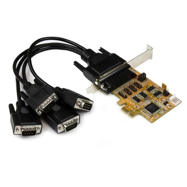 StarTech.com 4-poorts PCI Express (PCIe) RS232 seriële kaart met voedingsuitgang en ESD-beveiliging (PEX4S553S)