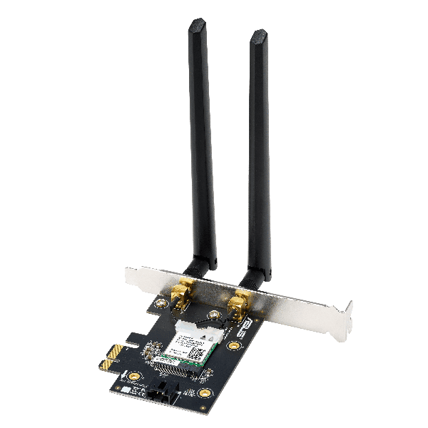 ASUS PCE-AX1800 WiFi-6+Bluetooth PCIe-Karte AX1800 Dualband, PCI Express, 2x Externe Antenne (90IG07A0-MO0B00-PROMO)