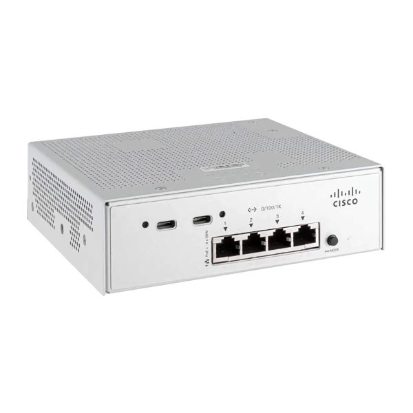 Cisco Catalyst Micro Switch voor Walljack (CMICR-4PS)