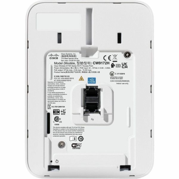 Cisco Wireless 9172H - Accesspoint - Wi-Fi 7, 1GbE, 2.5GbE - Wi-Fi 7, Bluetooth - 2.4 GHz, 5 GHz, 6 GHz - Konfiguriert - Wand- / (CW9172H-CFG)