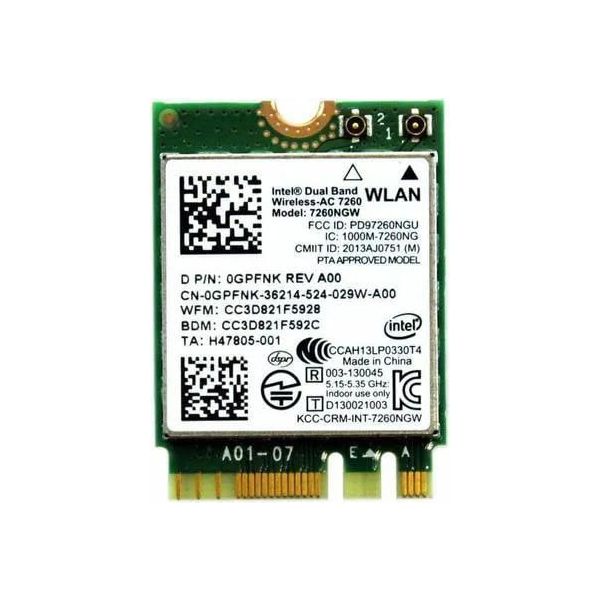 Dell Intel 7260AC Wireless Network (270R1)