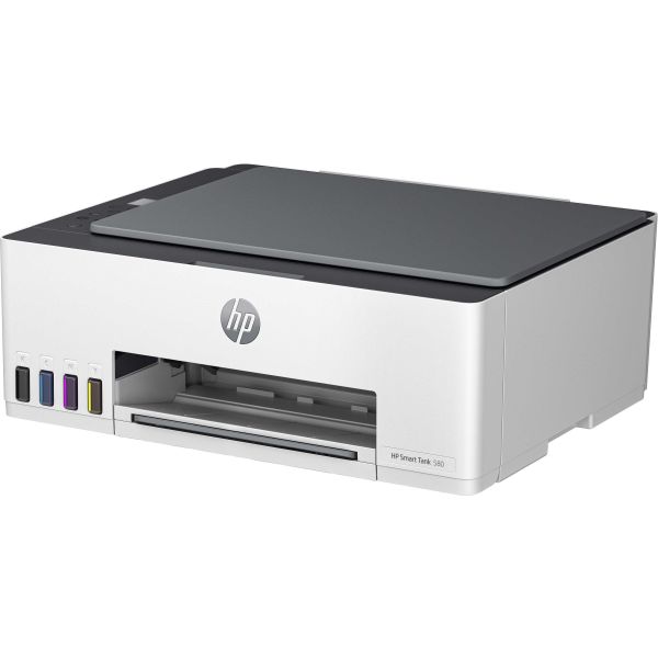 HP Smart Tank 580 All-in-One Printer, Home and home office, Print, copy, scan, Wireless; High-volume printer tank; Print from phone or tablet; Scan to PDF (1F3Y2A#671)