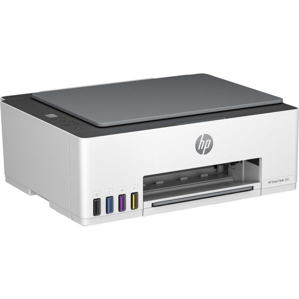 HP Smart Tank 580 All-in-One Printer, Home and home office, Print, copy, scan, Wireless; High-volume printer tank; Print from phone or tablet; Scan to PDF (1F3Y2A#671)
