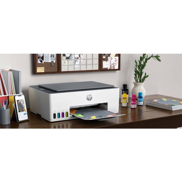 HP Smart Tank 580 All-in-One Printer, Home and home office, Print, copy, scan, Wireless; High-volume printer tank; Print from phone or tablet; Scan to PDF (1F3Y2A#671)