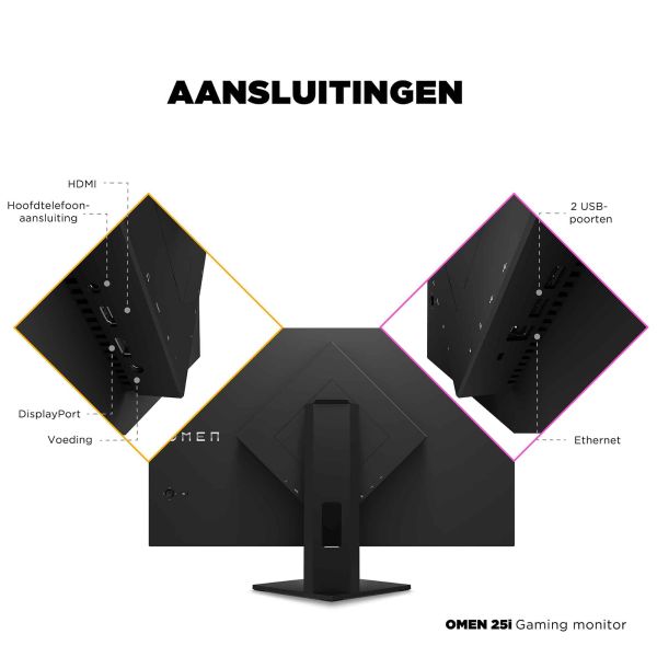 HP OMEN 25i computer monitor 62,2 cm (24.5") 1920 x 1080 Pixels Full HD LCD Zwart (22J05AA#ABB)