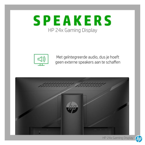 HP 24x computer monitor 60,5 cm (23.8") 1920 x 1080 Pixels Full HD LCD Zwart (5ZU98AA#ABB)