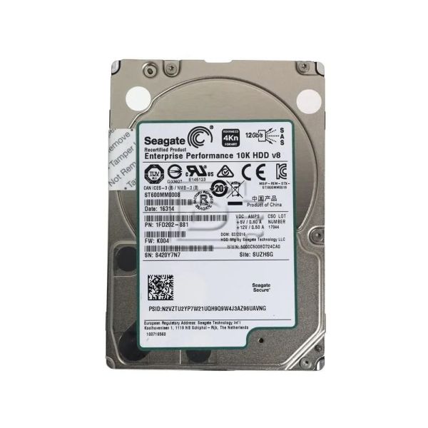HP HDD 600GB 12G 10K SFF SAS ST (873035-001-RFB)