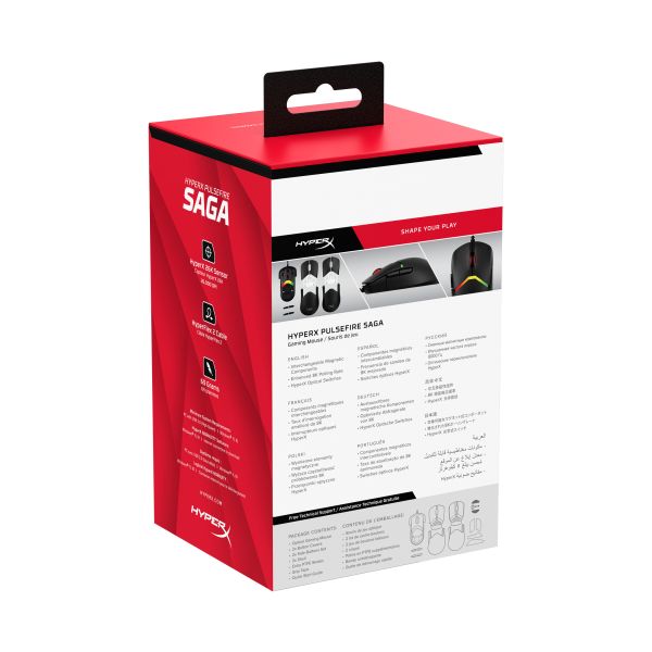 HyperX Pulsefire Saga gaming muis (zwart) (A2PB3AA)