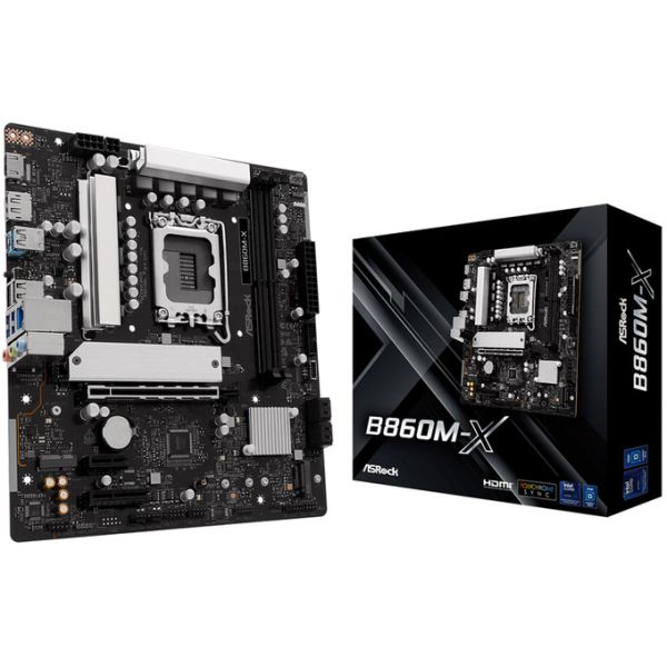 ASRock B860M-X GEN5 Motherboard - Sockel LGA1851 - Intel B860 - DDR5 - Micro-ATX (90-MXBSE-A0UAYZ)