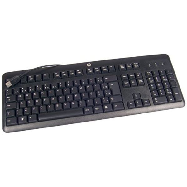HP 672647-L33 toetsenbord Kantoor USB QWERTY US International Zwart (672647-L33)