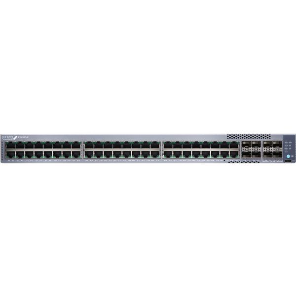 Juniper EX4100-F 48-Port 10/100/1000BaseT PoE+, 4x 10G SFP+ Uplink ports, 4x 10G SFP+ Stacking ports (optics sold separately) wi (EX4100-F-48P)
