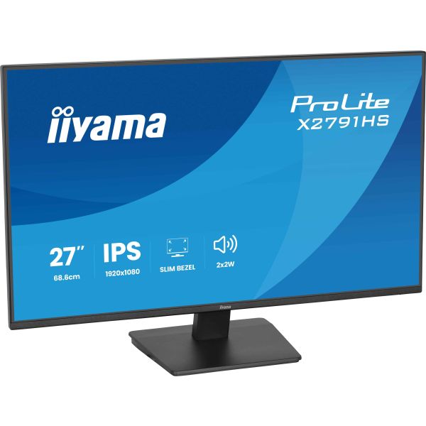 iiyama ProLite X2791HS-B1 computer monitor 68,6 cm (27") 1920 x 1080 Pixels Full HD LED Zwart (X2791HS-B1)