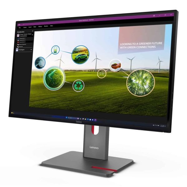 Lenovo ThinkVision P27Q-40 computer monitor 68,6 cm (27") 2560 x 1440 Pixels Quad HD LED Zwart (64A7GAR6EU)
