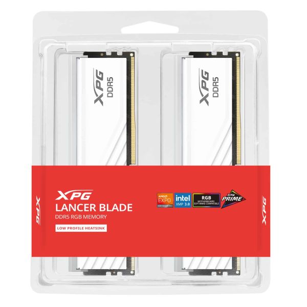 XPG LANCER BLADE RGB DDR5 geheugenmodule 32 GB 2 x 16 GB 288-pin DIMM ECC (AX5U6000C3016G-DTLABRWH)