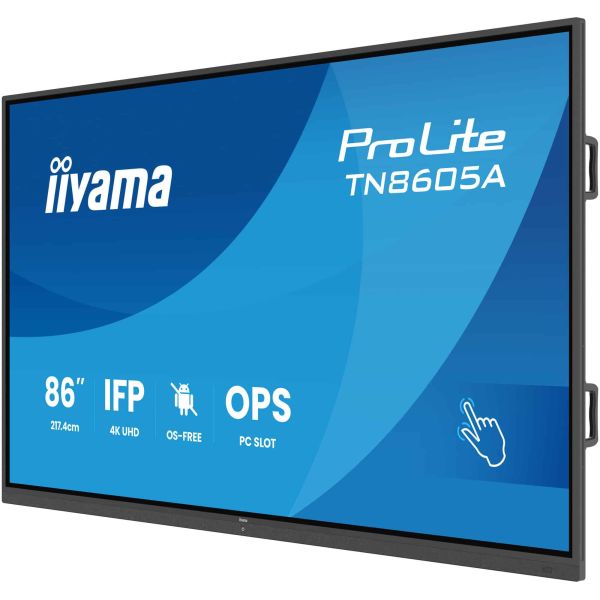 iiyama TN8605A-B1AG beeldkrant Interactief flatscreen 2,17 m (85.6") 500 cd/m² 4K Ultra HD Zwart Touchscreen (TN8605A-B1AG) 1/10 iiyama TN8605A-B1AG beeldkrant Interactief flatscreen 2,17 m (85.6") 500 cd/m² 4K Ultra HD Zwart Touchscreen (TN8605A-B1AG)