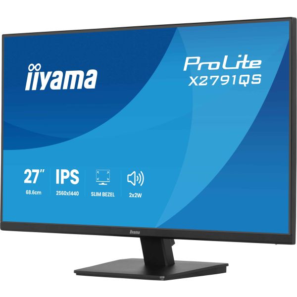 iiyama ProLite X2791QS-B1 computer monitor 68,6 cm (27") 2560 x 1440 Pixels Quad HD LED Zwart (X2791QS-B1)
