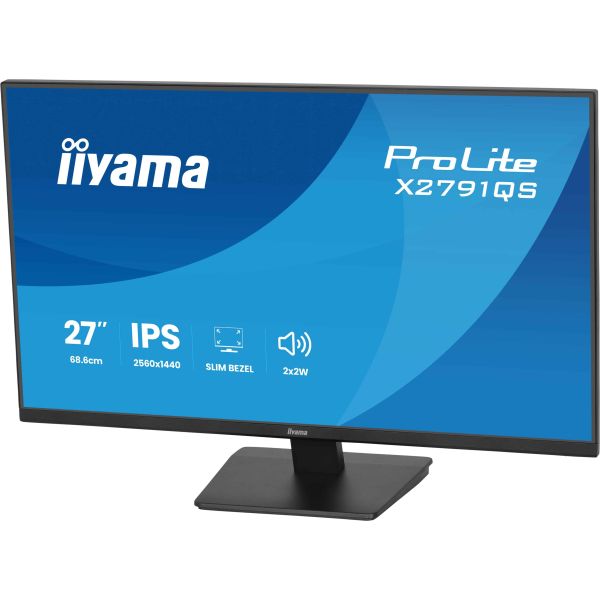 iiyama ProLite X2791QS-B1 computer monitor 68,6 cm (27") 2560 x 1440 Pixels Quad HD LED Zwart (X2791QS-B1)