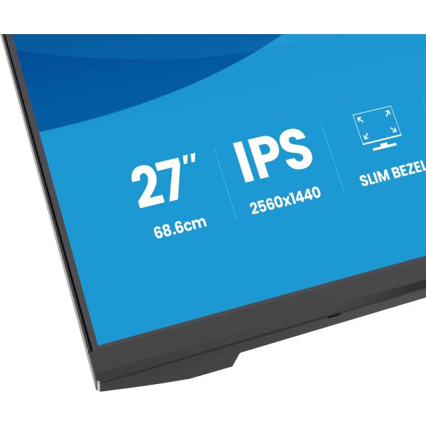 iiyama ProLite X2793QSU-B1 computer monitor 68,6 cm (27") 2560 x 1440 Pixels Quad HD LED Zwart (X2793QSU-B1)