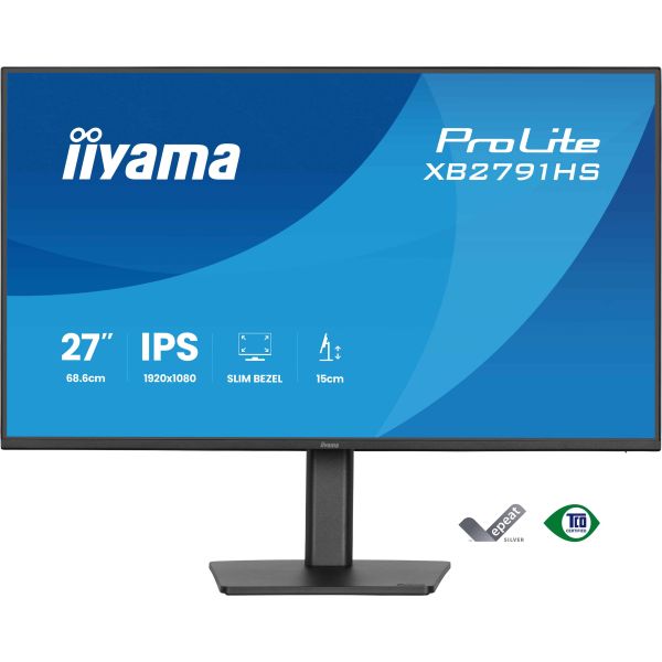 iiyama ProLite XB2791HS-B1 computer monitor 68,6 cm (27") 1920 x 1080 Pixels Full HD LED Zwart (XB2791HS-B1)