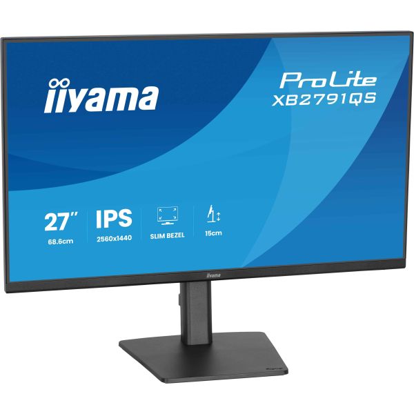 iiyama ProLite XB2791QS-B1 computer monitor 68,6 cm (27") 2560 x 1440 Pixels Quad HD LED Zwart (XB2791QS-B1)