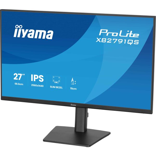 iiyama ProLite XB2791QS-B1 computer monitor 68,6 cm (27") 2560 x 1440 Pixels Quad HD LED Zwart (XB2791QS-B1)