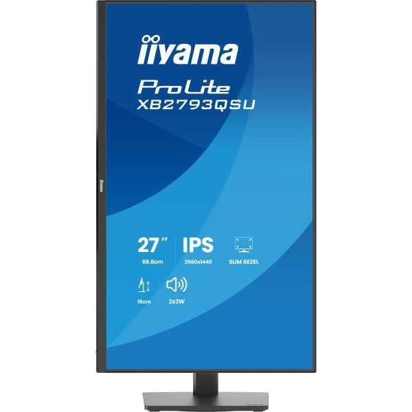 iiyama ProLite XB2793QSU-B1 computer monitor 68,6 cm (27") 2560 x 1440 Pixels Quad HD LED Zwart (XB2793QSU-B1)