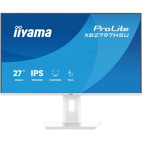 iiyama ProLite XB2797HSU-W1 computer monitor 68,6 cm (27") 1920 x 1080 Pixels Full HD LED Wit (XB2797HSU-W1)