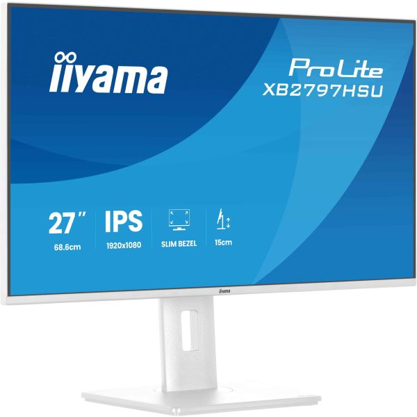 iiyama ProLite XB2797HSU-W1 computer monitor 68,6 cm (27") 1920 x 1080 Pixels Full HD LED Wit (XB2797HSU-W1)
