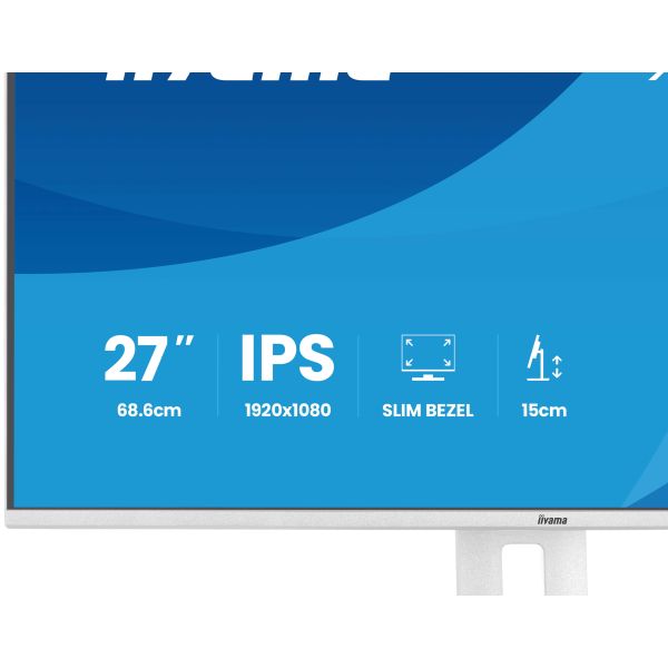 iiyama ProLite XB2797HSU-W1 computer monitor 68,6 cm (27") 1920 x 1080 Pixels Full HD LED Wit (XB2797HSU-W1)