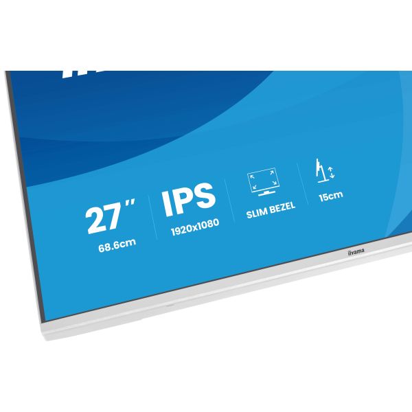 iiyama ProLite XB2797HSU-W1 computer monitor 68,6 cm (27") 1920 x 1080 Pixels Full HD LED Wit (XB2797HSU-W1)