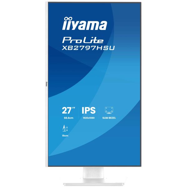 iiyama ProLite XB2797HSU-W1 computer monitor 68,6 cm (27") 1920 x 1080 Pixels Full HD LED Wit (XB2797HSU-W1)
