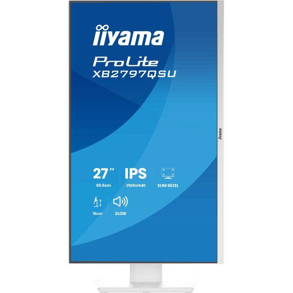 iiyama ProLite XB2797QSU-W1 computer monitor 68,6 cm (27") 2560 x 1440 Pixels Quad HD LED Wit (XB2797QSU-W1)