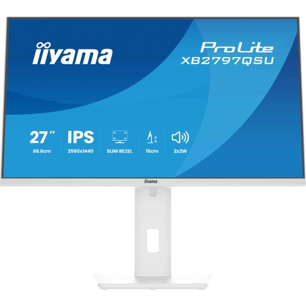 iiyama ProLite XB2797QSU-W1 computer monitor 68,6 cm (27") 2560 x 1440 Pixels Quad HD LED Wit (XB2797QSU-W1)