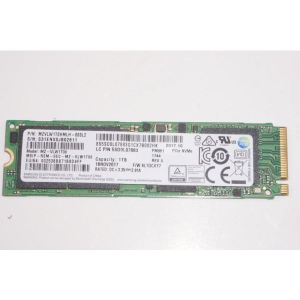 Lenovo 1TB M.2 2280 PCIe NVMe Gen3x4 (5SD0L07883)