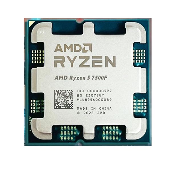 AMD Ryzen 5 7500F - 3.7 GHz - 6-jádrový - 12 vláken - 32 MB vyrovnávací pamì - Socket AM5 (100-100000597MPK)