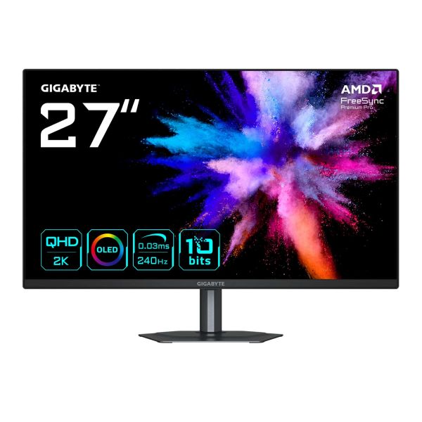 GIGABYTE GO27Q24 computer monitor 68,6 cm (27") 2560 x 1440 Pixels Quad HD QD-OLED Zwart (GO27Q24)