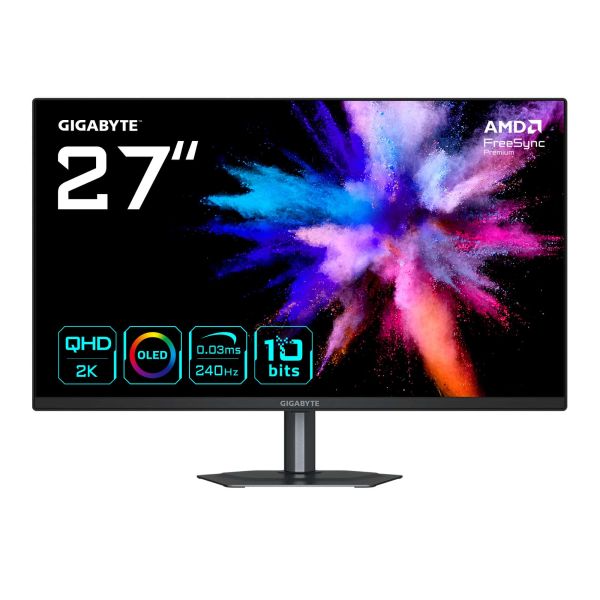 GIGABYTE GO27Q24 computer monitor 68,6 cm (27") 2560 x 1440 Pixels Quad HD QD-OLED Zwart (GO27Q24)