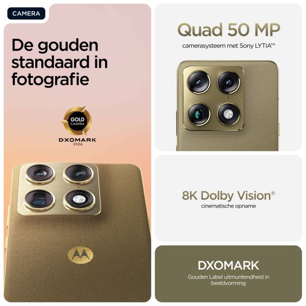 Motorola signature 17,2 cm (6.78") Dual SIM Android 16.0 5G USB Type-C 16 GB 512 GB 5200 mAh Goud (PBAB0003SE)