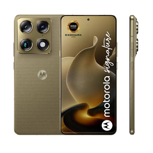 Motorola signature 17,2 cm (6.78") Dual SIM Android 16.0 5G USB Type-C 16 GB 512 GB 5200 mAh Goud (PBAB0003SE)