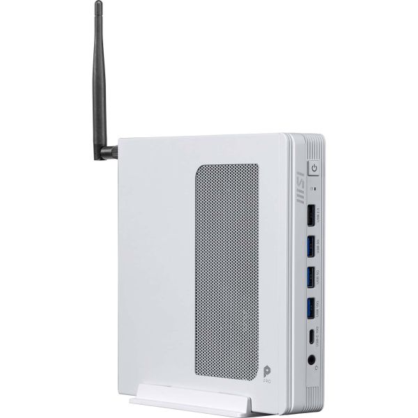 MSI PRO DP10 A14MG-007BEU PC's/werkstation Intel® Pentium® Gold G7400 1,1L maat pc Mini PC barebone Wit (PRO DP10 A14MG-007BEU)