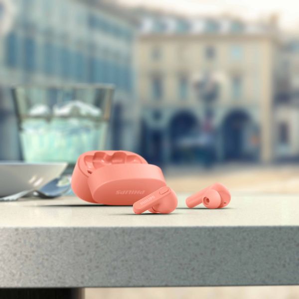 Philips 2000 series TAT2206PK/00 hoofdtelefoon/headset True Wireless Stereo (TWS) In-ear Oproepen/muziek Bluetooth Roze (TAT2206PK/00)