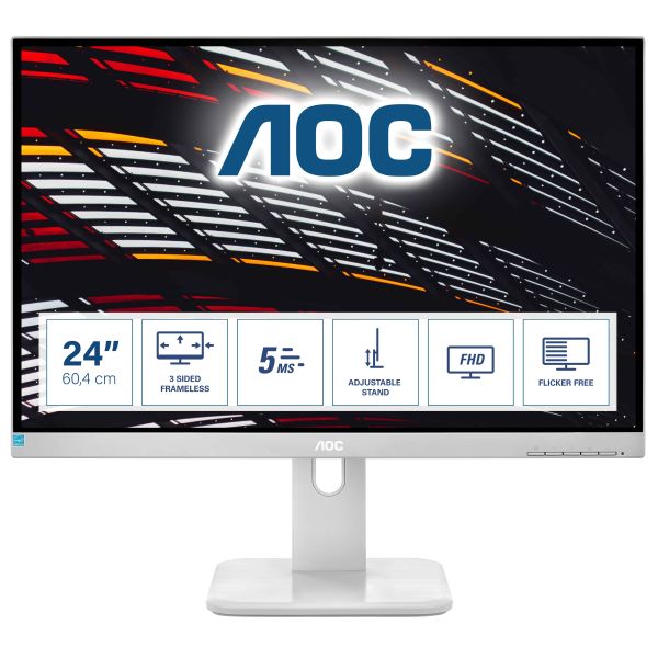 AOC P1 24P1/GR computer monitor 60,5 cm (23.8") 1920 x 1080 Pixels Full HD LED Grijs (24P1/GR)