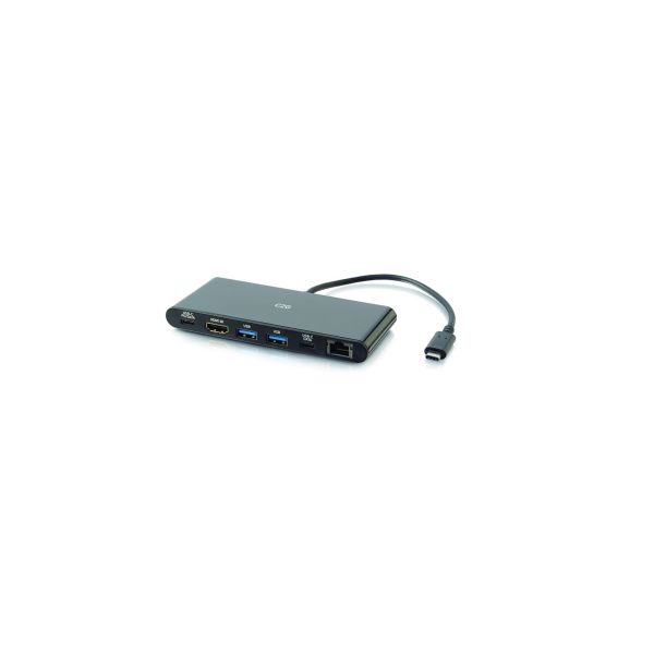 C2G C2G54479 USB C Docking Station Kit - Includes Docking Station with USB C, HDMI, USB, and Ethernet and 6 Feet HDMI Cable - 60 (C2G54479)