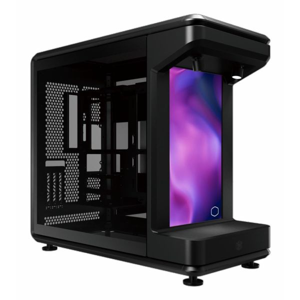 Cooler Master MasterFrame 360 Stage LCD Full Tower PC-Gehäuse Schwarz Transparent mit Display (MF360-KHNN-S02)